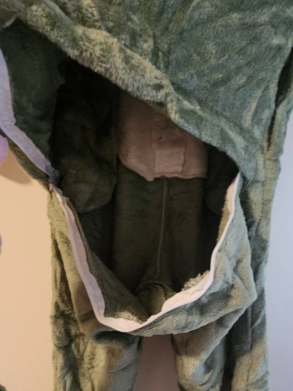 New: Dinosaur Onesie - Sage Green/Pink (5-6 Years)